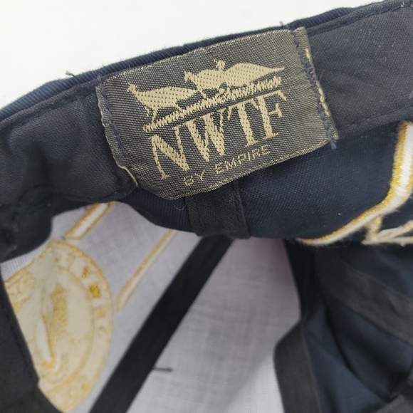 NWTF Turkey Golden Gobbler 2002 Black Gold Ball Cap Adjustable Strapback Hat VTG - Picture 10 of 11